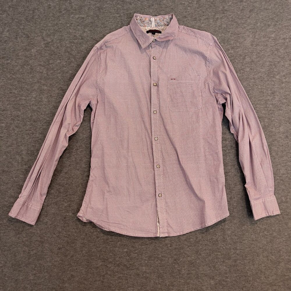 Royal Testimony Mens Large Patterned Long Sleeve Button Up Shirt 97858